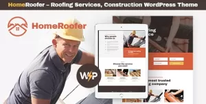 HomeRoofer  Roofing Company Services & Construction WordPress Theme