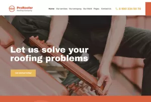 HomeRoofer - Roofing Company Services & Construction WordPress Theme