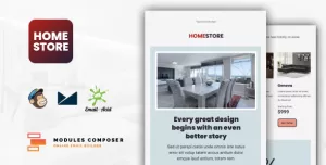 Homestore - E-Commerce Responsive Furniture and Interior design Email