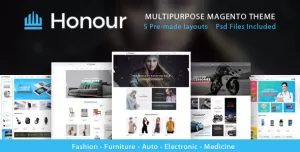 Honour - Multipurpose Responsive Magento2 Theme  Fashion Furniture Auto & Electronics & Medicine