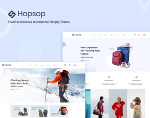 Hopsop - Travel Accessories Shopify Theme - TemplateMonster