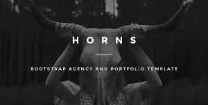 HORNS-Bootstrap Agency and Portfolio Template