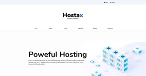 Hostax - Hosting Clean Joomla Template - TemplateMonster