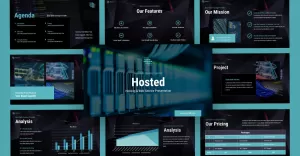Hosted Hosting & Web Servies PowerPoint Template