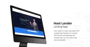 Hosting Landing Page PSD Template