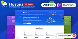 Hostma – Hosting HTML & WHMCS Template