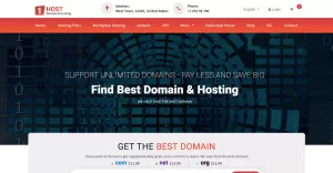 Hostone - Domain & Hosting Responsive Website Template