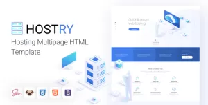 Hostry - Web Hosting Bootstrap 4 Template