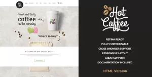 Hot Coffee  Cafe & Restaurant HTML Template