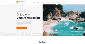 Hot Deals - Travel Agency Clean Multipage HTML Website Template