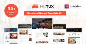 Hotux - Hotel and Resort Elementor Template Kit