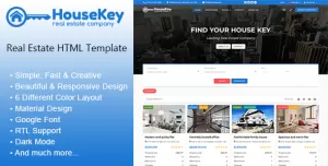 HouseKey - Real Estate HTML Template