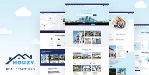 Houzy  Real Estate Listing PSD Template