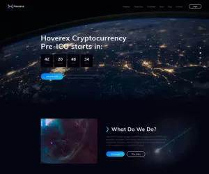 Hoverex  Cryptocurrency & ICO Elementor Template Kit