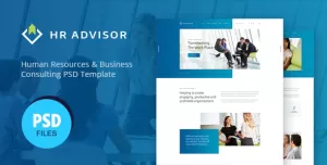 HR Advisor  Human Resources & Business Consulting PSD Template