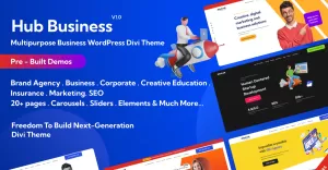 Hub – Víceúčelové podnikání WordPress Divi Child Theme