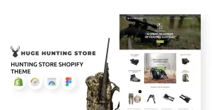 Huge Hunting - Hunting Store Shopify Theme - TemplateMonster