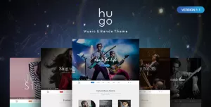 Hugo  Music & Bands PSD Theme