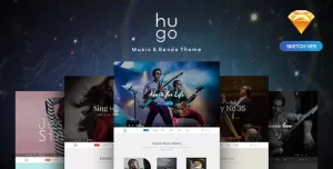 Hugo  Music & Bands Sketch Templates