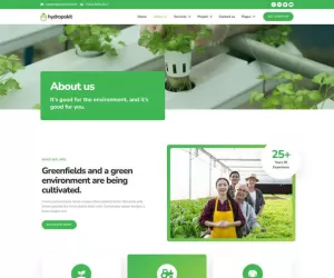 Hydropokit - Hydroponic & Agriculture Elementor Template Kit