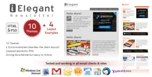 i-Elegant Newsletter - 10 Themes