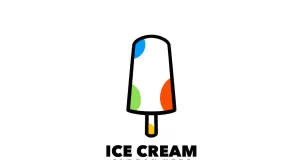 Ice cream line art design