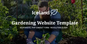 Iceland - Garden, Landscape Responsive Site Template