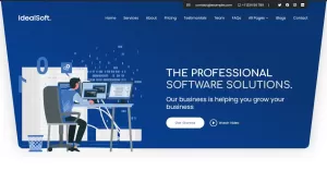 IdealSoft - It Solutions & Software Design Website Template