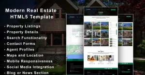 Ifnyhomes - Modern Real Estate Agencys Website Template