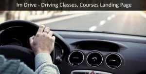 Im-Drive Driving Classes, Courses Landing Page Template