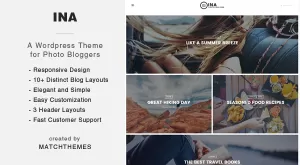 Ina - A WordPress Theme for Photo Bloggers