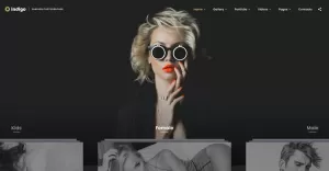 Indigo - Fashion Photographer Responsive Multipage Website Template