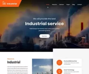 Clear Industrial and Renovation WordPress theme 4 building nice sites