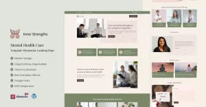 Inner Strength - Mental Health Care Services Elementor Landing Page