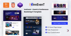 InnEvent - Event & Conference Bootstrap 5 Template