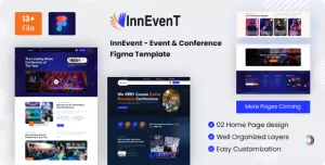 InnEvent - Event & Conference Figma Template