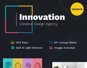 Innovation Creative PPT For Design Agency PowerPoint template