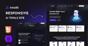 IntelAI - Artificial Intelligence and Machine Learning HTML5 Website Template