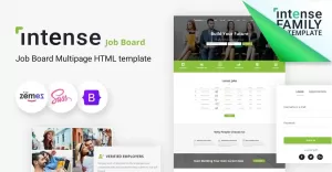 Intense - Job Board HTML5 Website Template - TemplateMonster
