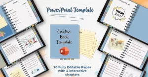 Interactive Book - PowerPoint template - TemplateMonster