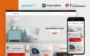 Interio Furniture Store OpenCart Template - TemplateMonster