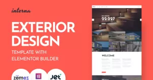Interna - Exterior Design Template with Elementor Builder WordPress Theme