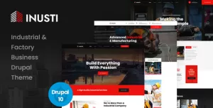 Inusti - Industrial & Factory Business Drupal 10 Theme