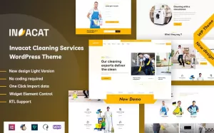 Invacat - Cleaning Services WordPress Theme - TemplateMonster