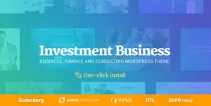 Investment Business - Finance & Consulting WordPress Theme