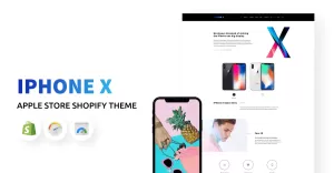 IPhone X - Apple Store Shopify-thema - TemplateMonster