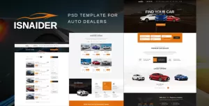 Isnaider - Auto dealer & Rental  PSD