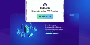 Isocloud - Domain and Hosting PSD Template