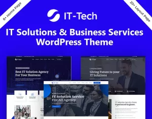 IT-Tech IT Solution & Technology WordPress Theme