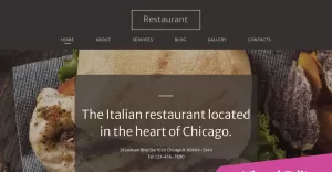 Italian Restaurant Moto CMS 3 Template - TemplateMonster